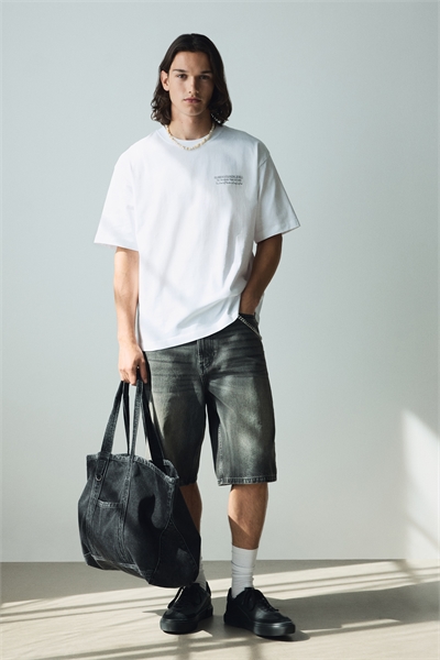 Футболка с принтом свободного кроя 1034065184