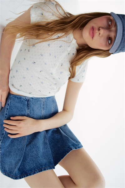 Топ из пуантельевого трикотажа 1308370001