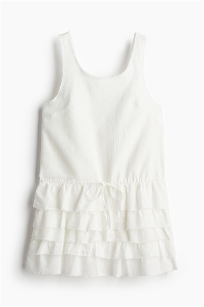 Платье с необработанной юбкой 1243728001