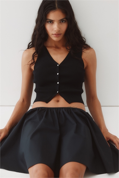 Трикотажный жилет на пуговицах 1289496002