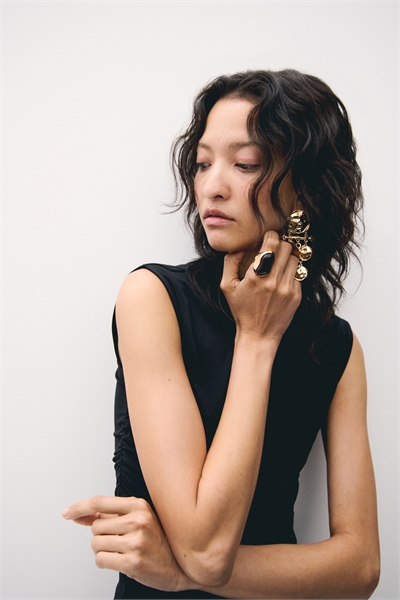 Кольцо с бусинами 1296142001