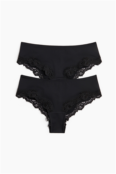 Трусы-хипстеры из микрофибры в упаковке из 2 штук 1278134005