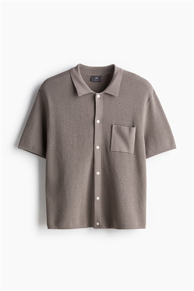 Рубашка из фактурного трикотажа Regular Fit 1219462001