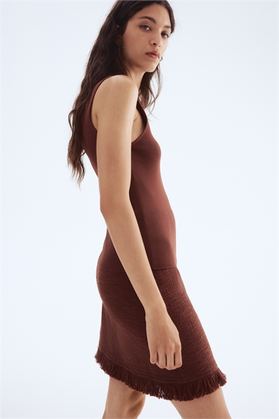 Юбка из букле с бахромой 1292972002