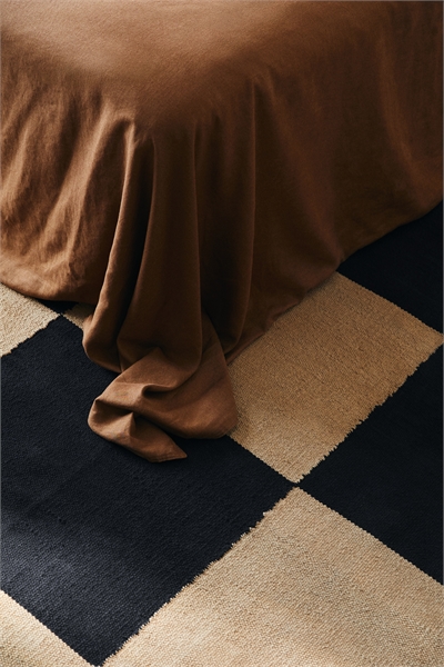 Хлопковый ковер в клетку 1267342004