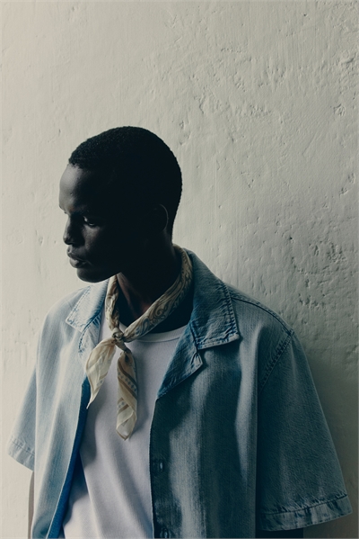 Шарф из хлопкового бленда 1285751001