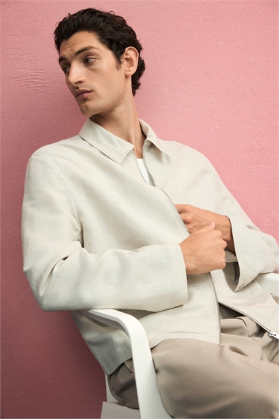 Куртка из льняного бленда Regular Fit 1289860001