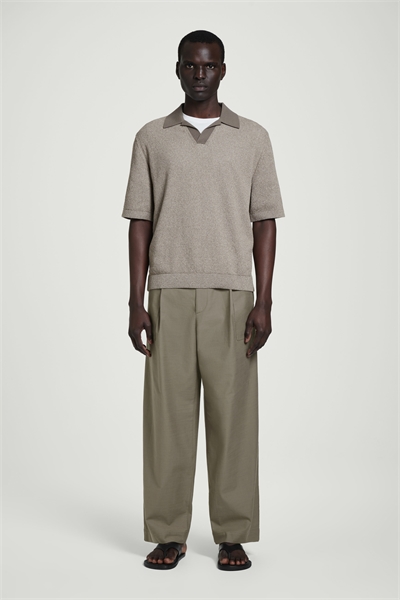 Широкие брюки из хлопковой ткани 1282015002