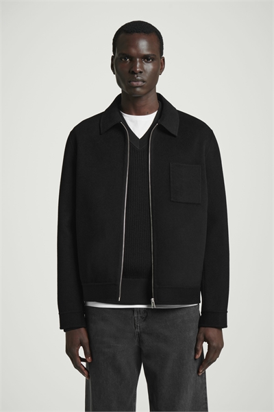 Куртка харрингтон из двулицевой шерсти 1250760001