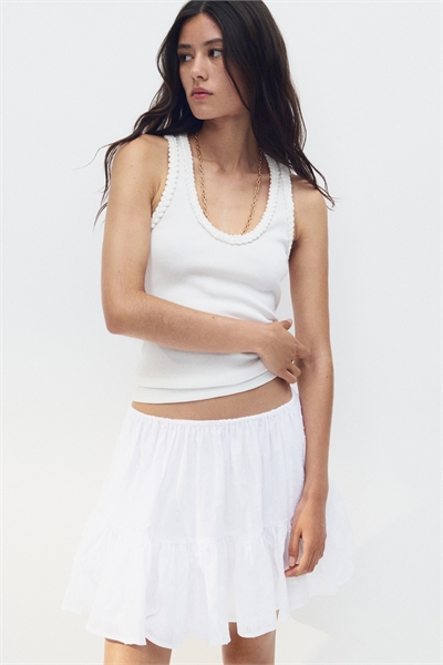 Мини-юбка с воланами 1271531007