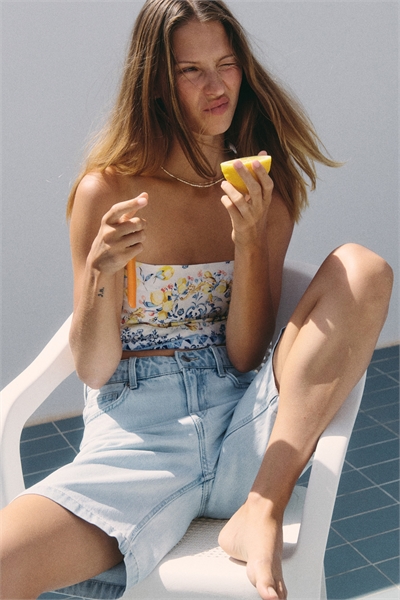 Джинсовые шорты-бермуды 1290170001