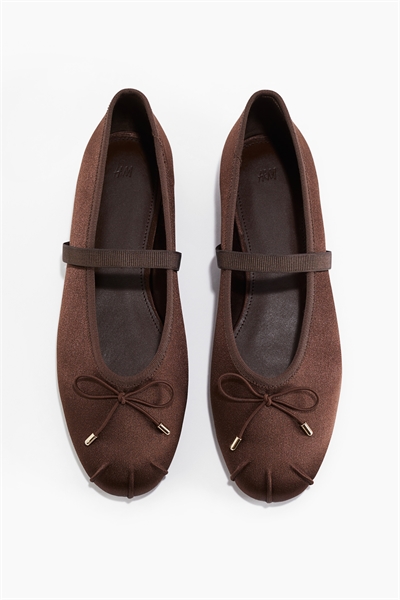 Атласные балетки Mary Janes 1295841001
