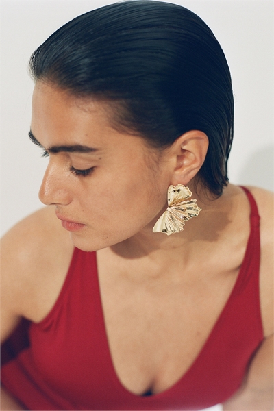 Серьги в форме лепестков 1303362001