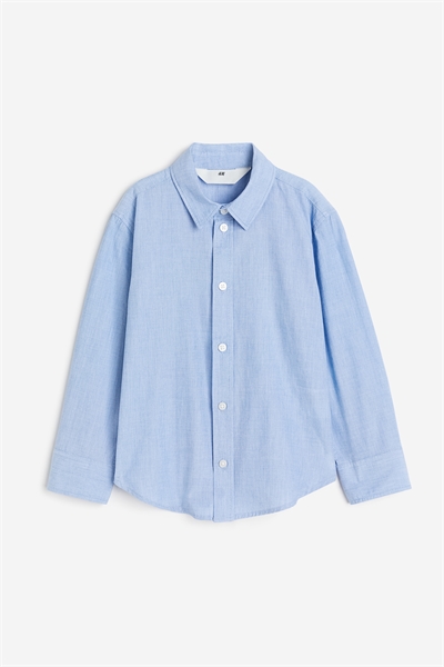 Хлопковая рубашка с длинными рукавами 1209140002