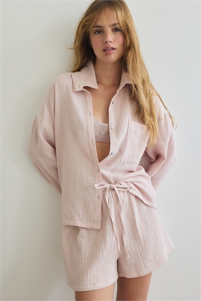 Пижамная рубашка и шорты 1224147009