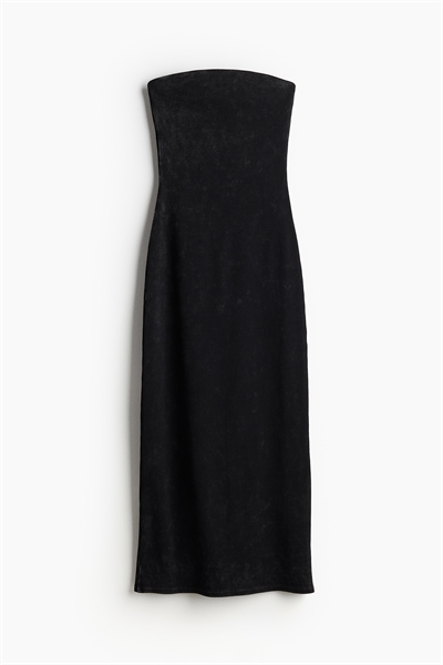 Ребристое платье-бандо 1216622005