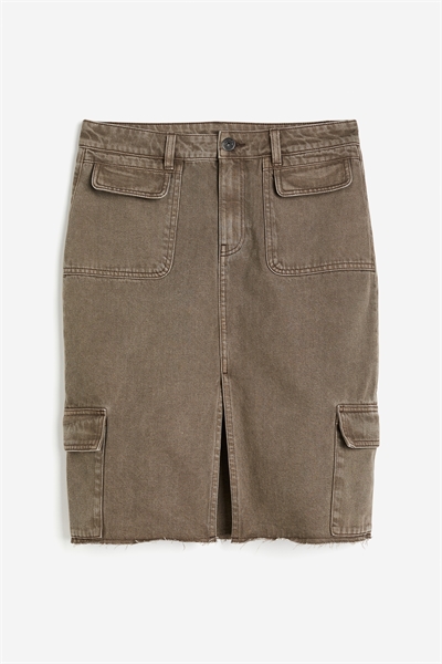 Джинсовая юбка-карго 1232251001