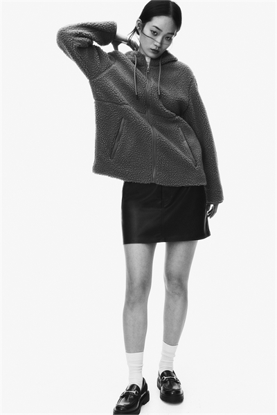 Плюшевая куртка с капюшоном 1226824002