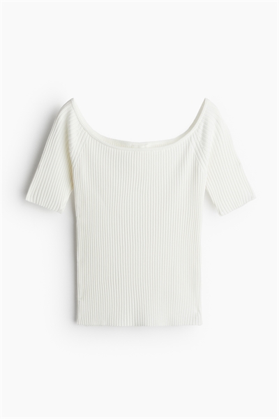Топ без плеч из ребристого трикотажа 1238843001