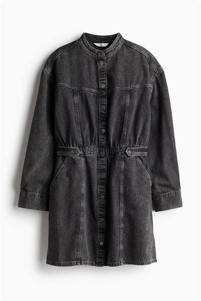 Джинсовое платье с длинными рукавами 1239885002