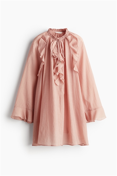 Платье с отделкой воланами 1255975001