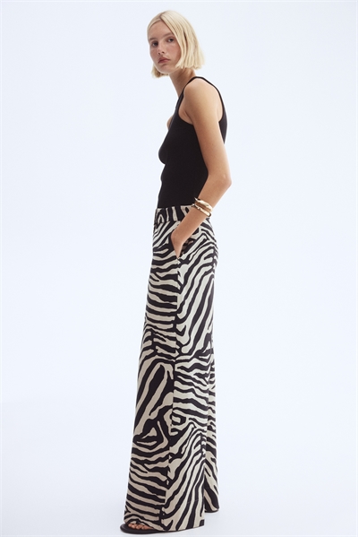 Широкие брюки из саржи 1283558004