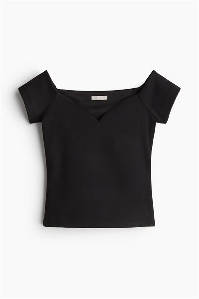 Короткий топ без плеч 1241111001