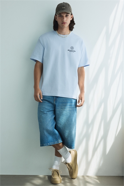 Футболка с принтом свободного кроя 0967955146