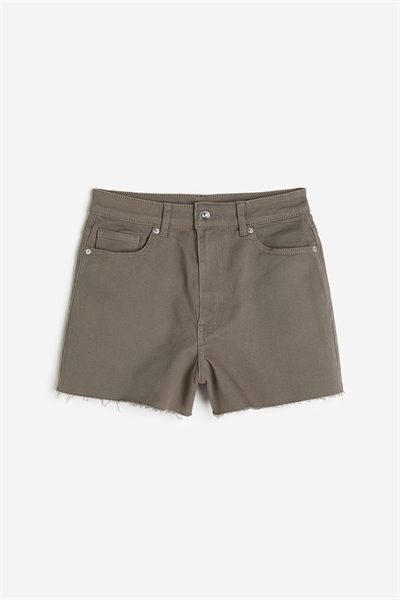 Шорты из саржи с высокой талией 1150536004