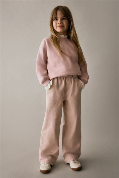 Широкие джинсы на резинке paper bag 1228834018