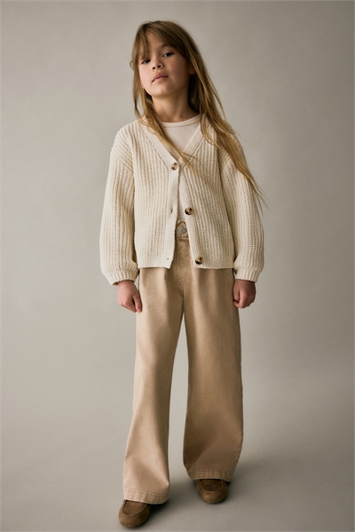 Широкие джинсы на резинке paper bag 1228834021