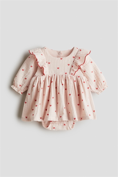 Платье-боди с отделкой из оборок 1289836001