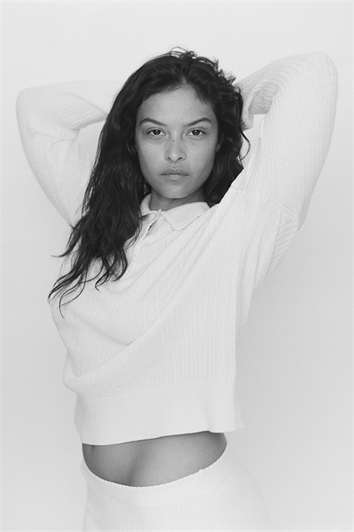 Рубашка-поло из кабельного трикотажа 1294111001