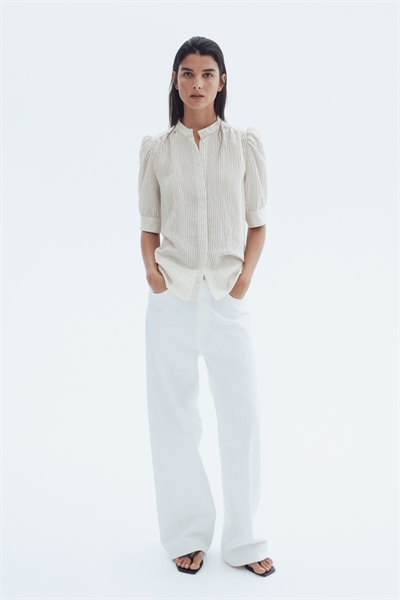 Блузка с пышными рукавами 1295103003