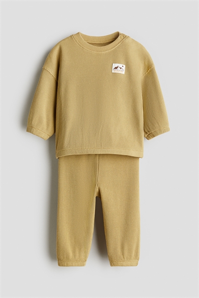 Комплект из 2 частей из вафельного хлопка 1296013001