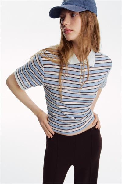 Рубашка-поло из тонкого трикотажа 1296669002