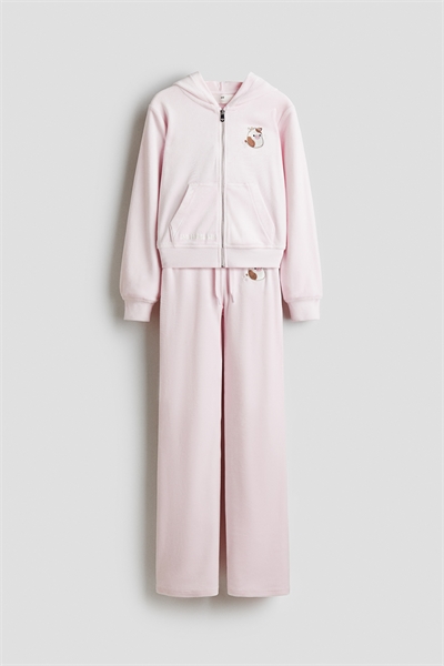 Спортивный костюм велюровый с узором, комплект 1300414001