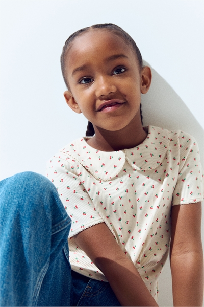 Топ из хлопка с отделкой пико 1302522005