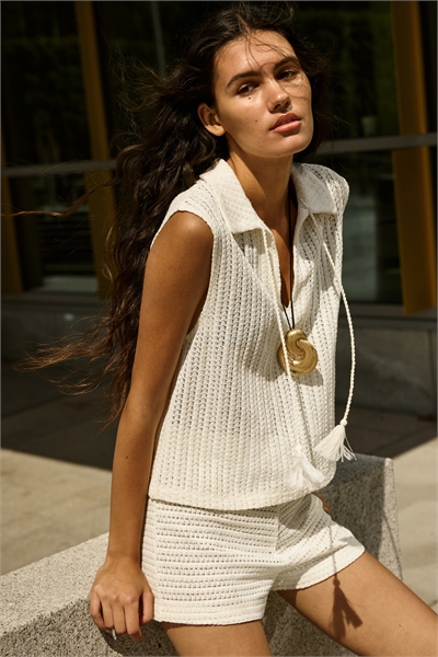 Шорты из пуантельевого трикотажа 1308212001