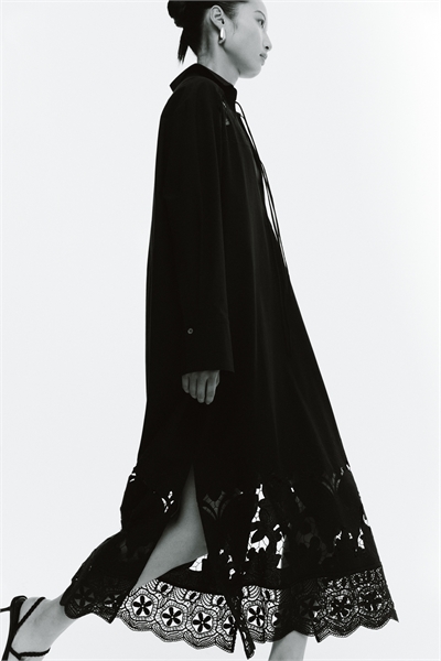 Платье-рубашка в стиле бродери англез 1278323001