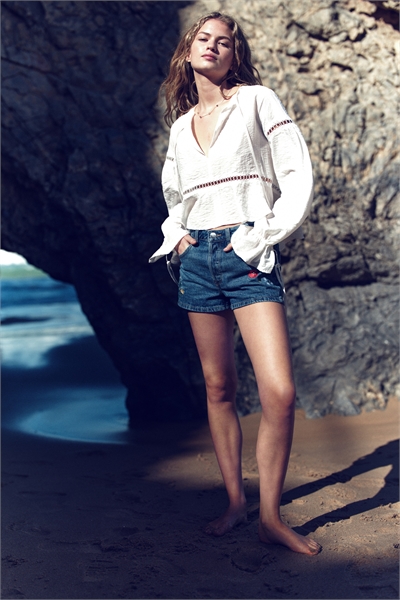 Высокие джинсовые шорты 1276522001