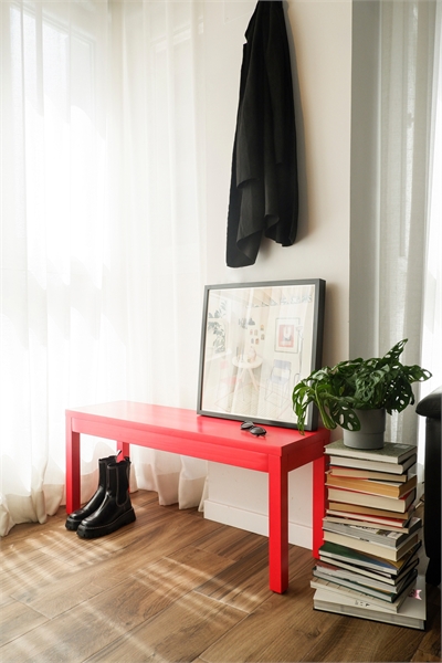 Скамья из массива лакированной сосны 1288813002