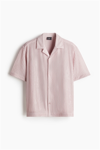 Рубашка с коротким рукавом Loose Fit с фактурой 1233111003