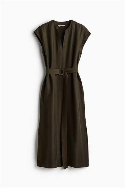 Платье-миди с поясом 1242267002