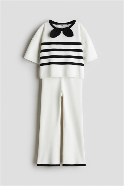 Трикотажный комплект из топа и брюк 1293015001