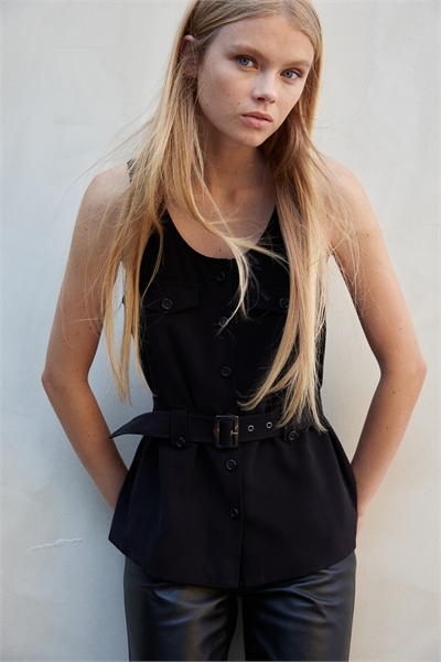 Жилет с поясом 1230882003