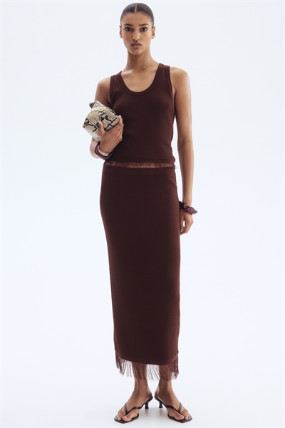 Юбка с бахромой 1296677002