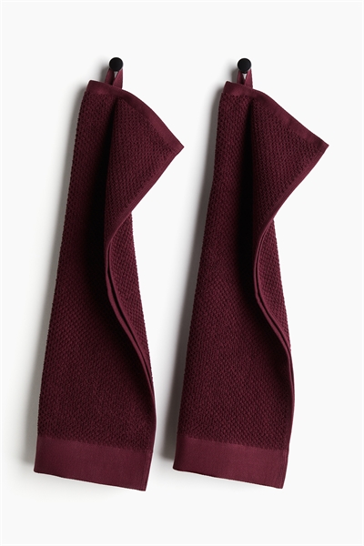 Хлопковые махровые полотенца для рук, набор 2 шт. 1097511019