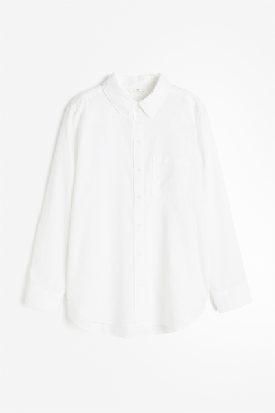 Рубашка из льняного бленда 1027844001