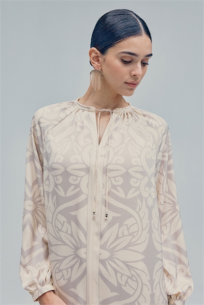 Платье с воздушными рукавами 1265002004